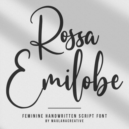 Rossa Emilobe Feminine Font cover image.