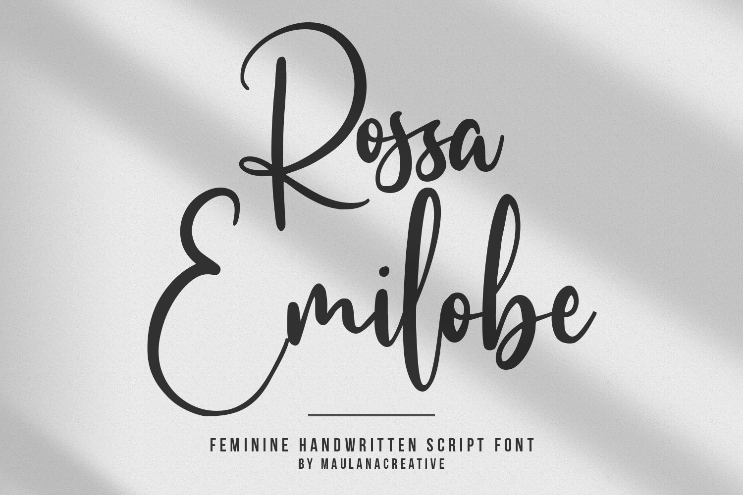 Rossa Emilobe Feminine Font cover image.