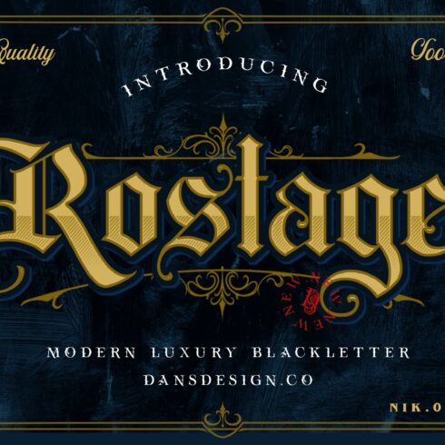 ROSTAGE Blackletter cover image.