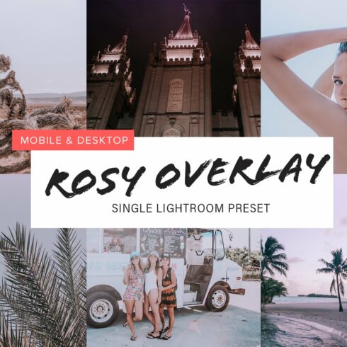 Rosy Overlay Lightroom Presetcover image.
