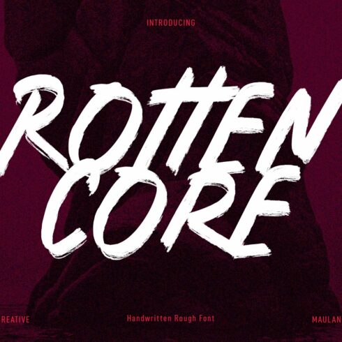 Rotten Core Handwrittten Brush Font cover image.