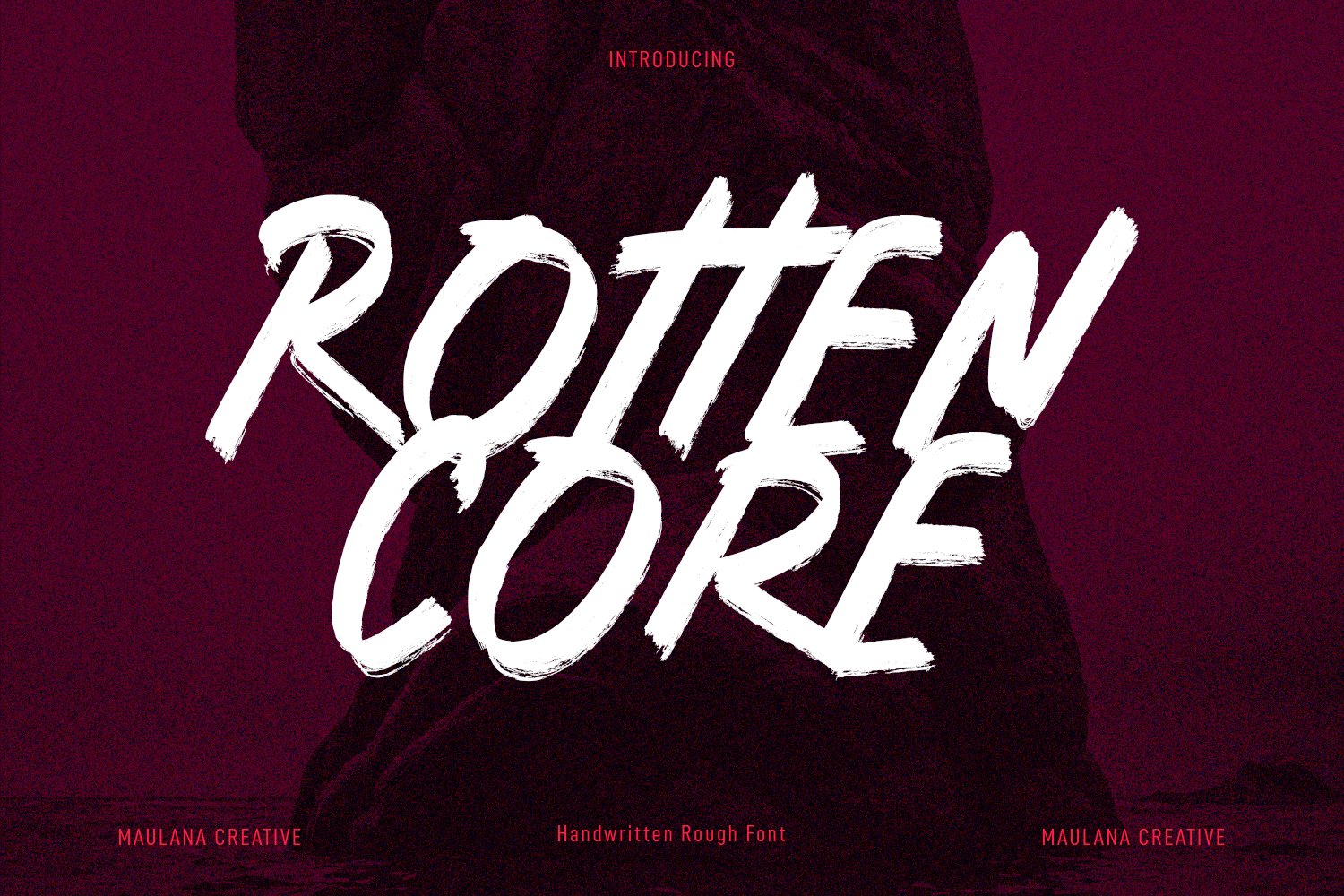 Rotten Core Handwrittten Brush Font cover image.