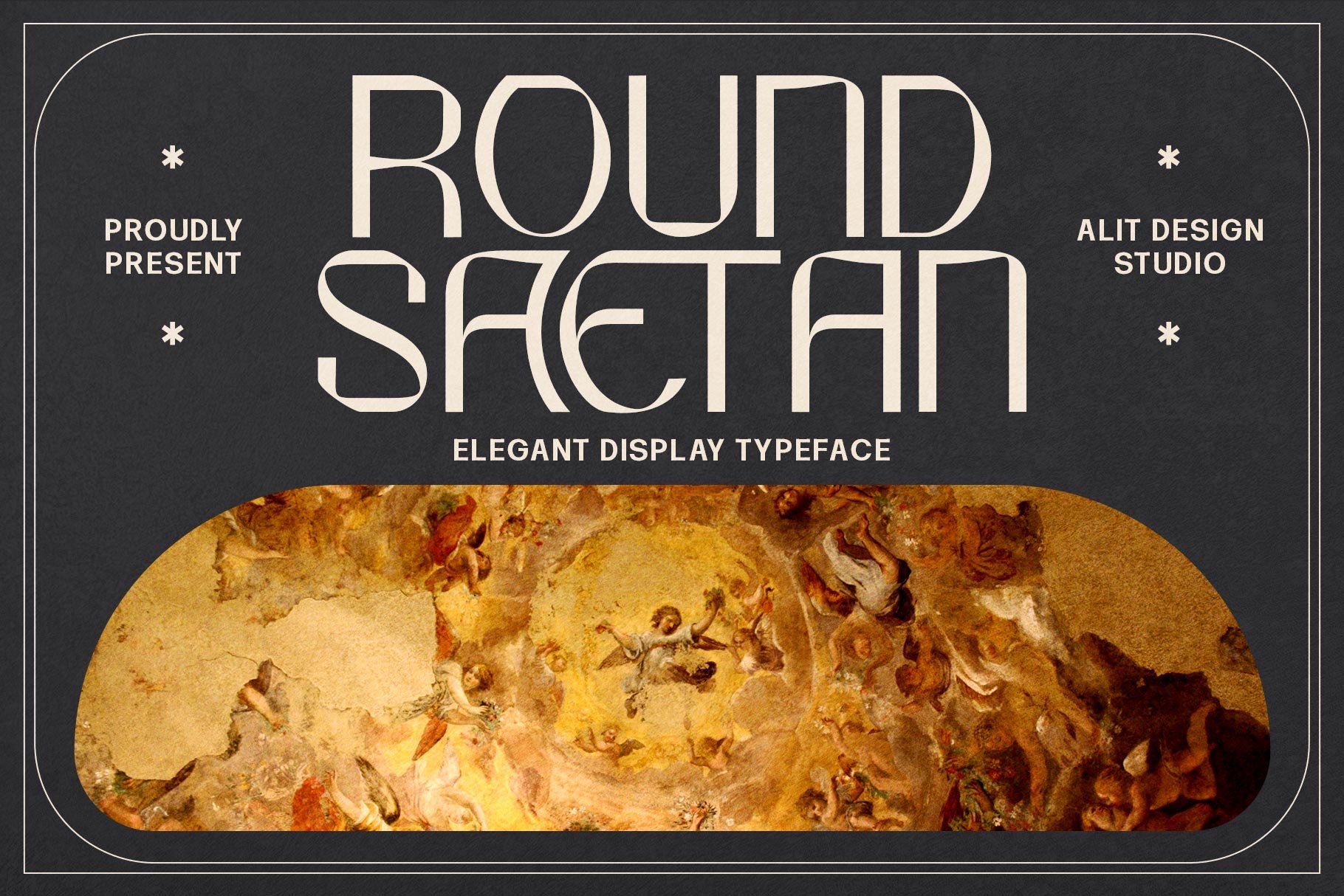 Round Saetan Typeface preview image.