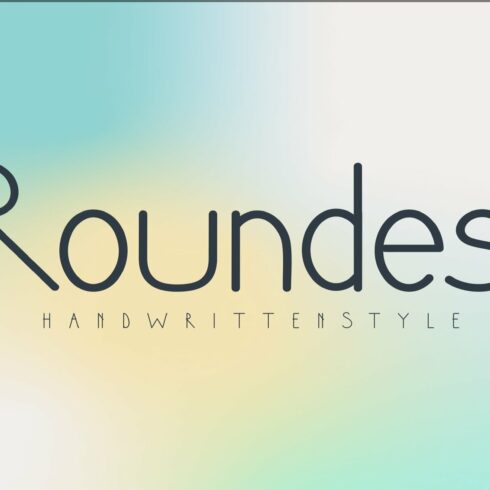 Roundes - Handwritten Font cover image.