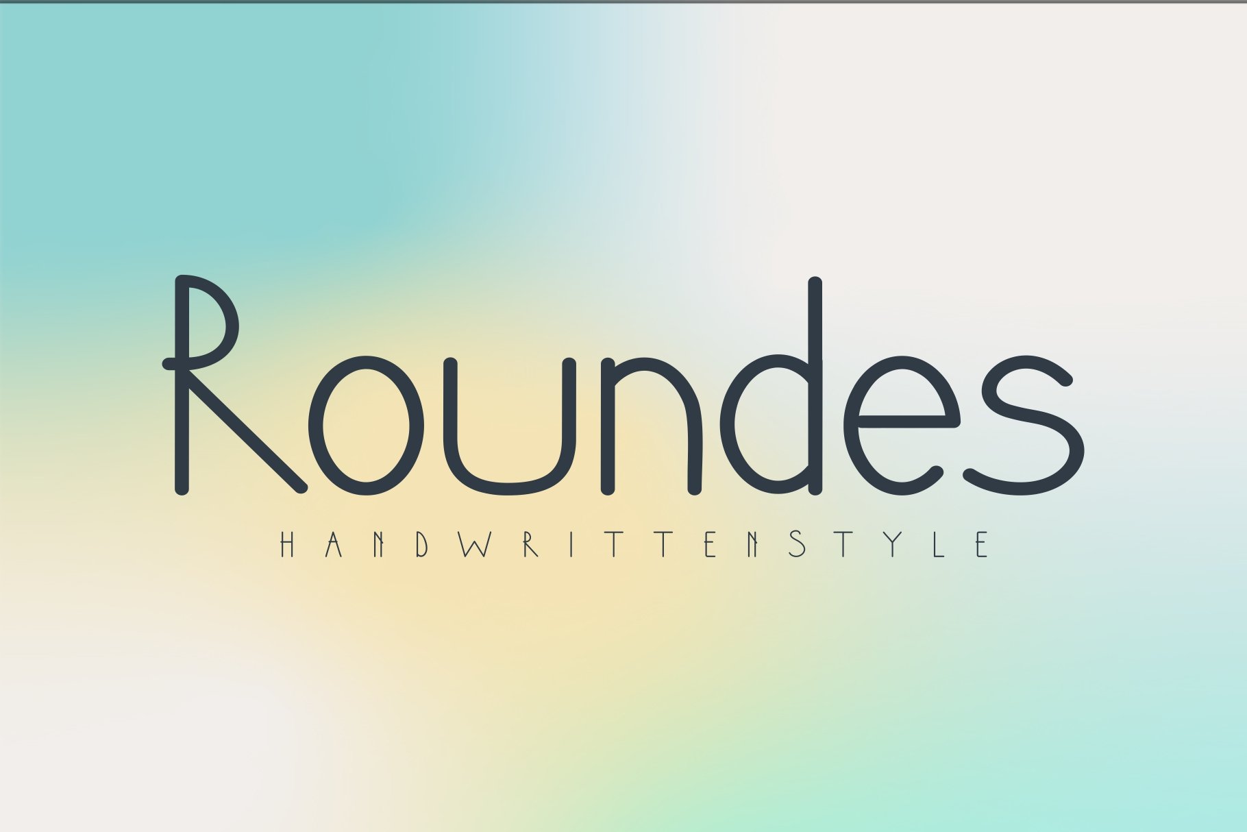 Roundes - Handwritten Font cover image.