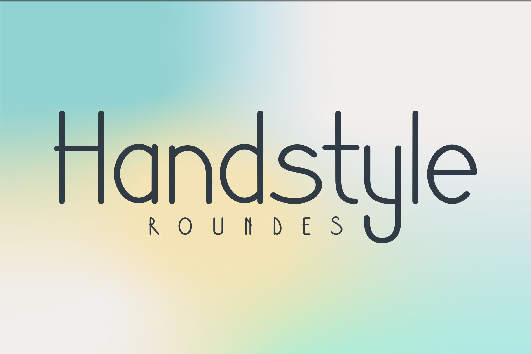 Roundes - Handwritten Font preview image.