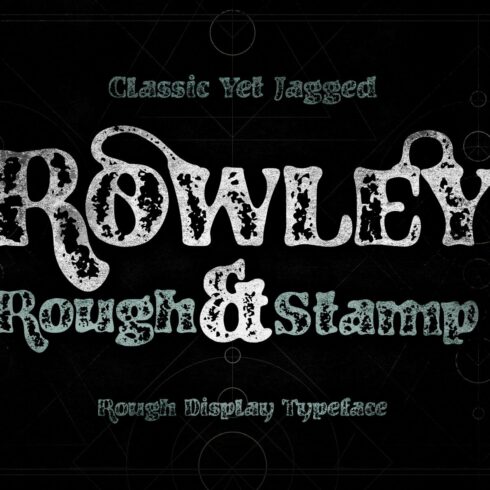 RowleyStamp Display Typeface cover image.