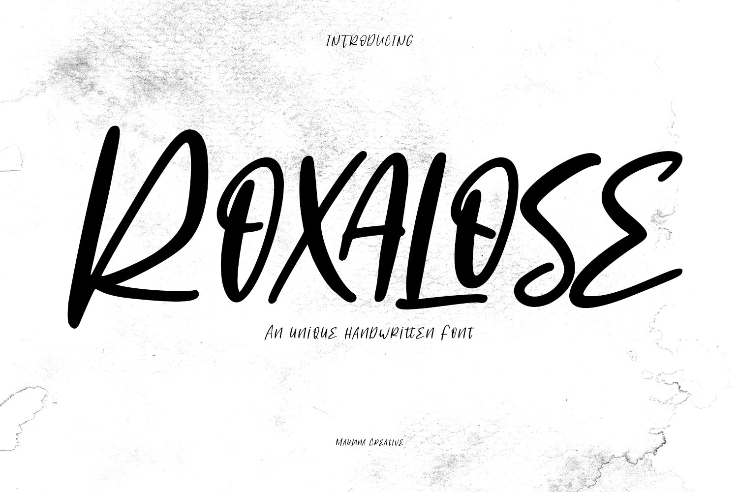 Roxalose Handwritten Font cover image.