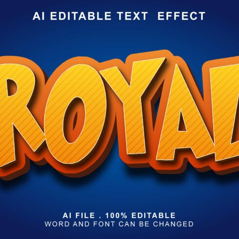 Royal 3d Text Effectcover image.