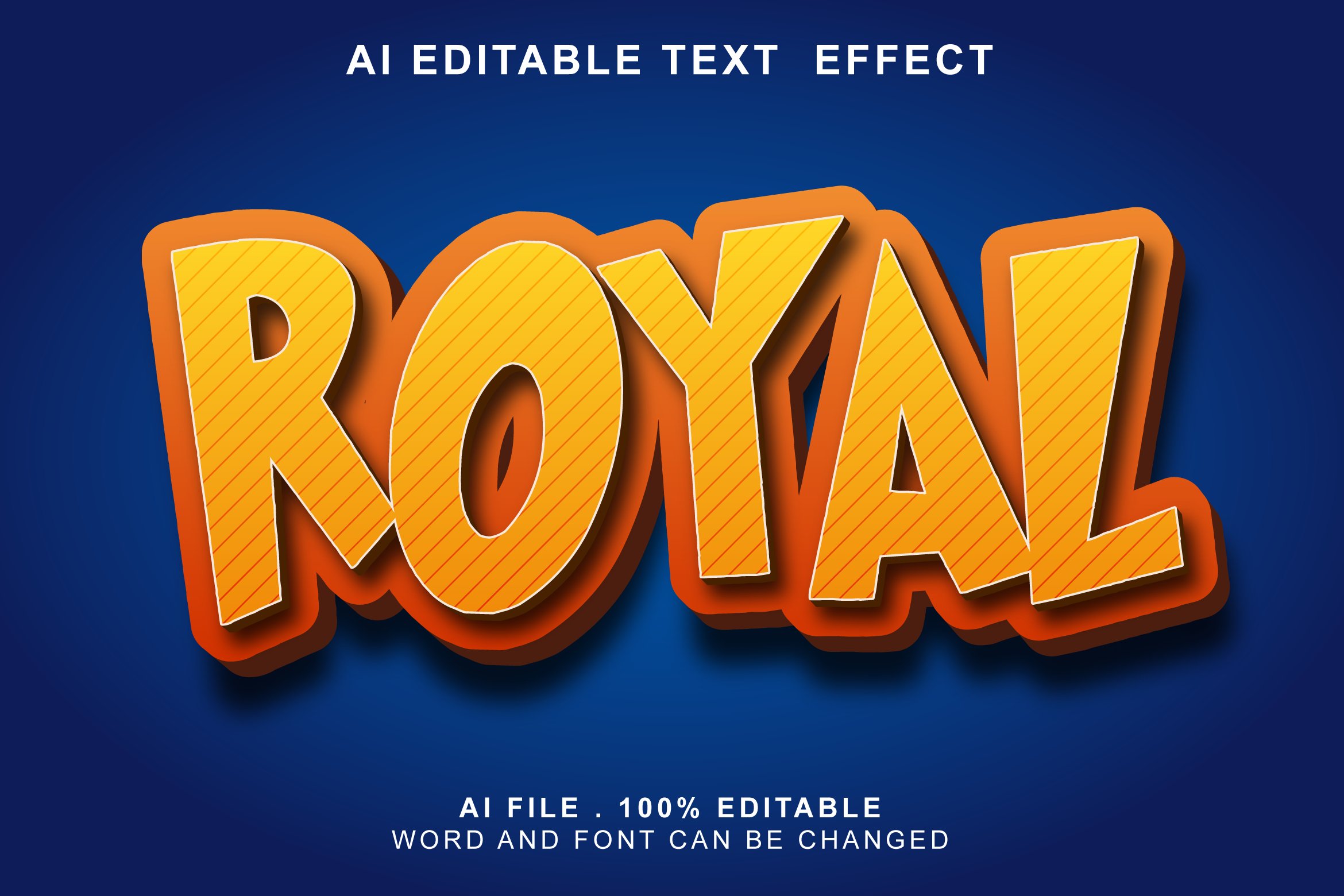 Royal 3d Text Effectcover image.