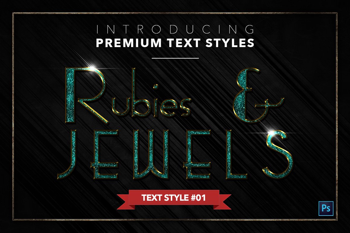 Rubies & Jewels #3 - 20 Text Stylespreview image.
