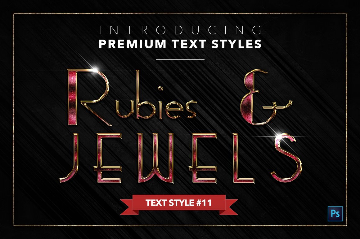 rubies and jewels text styles pack three example11 564