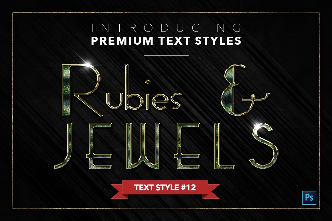 rubies and jewels text styles pack three example12 819