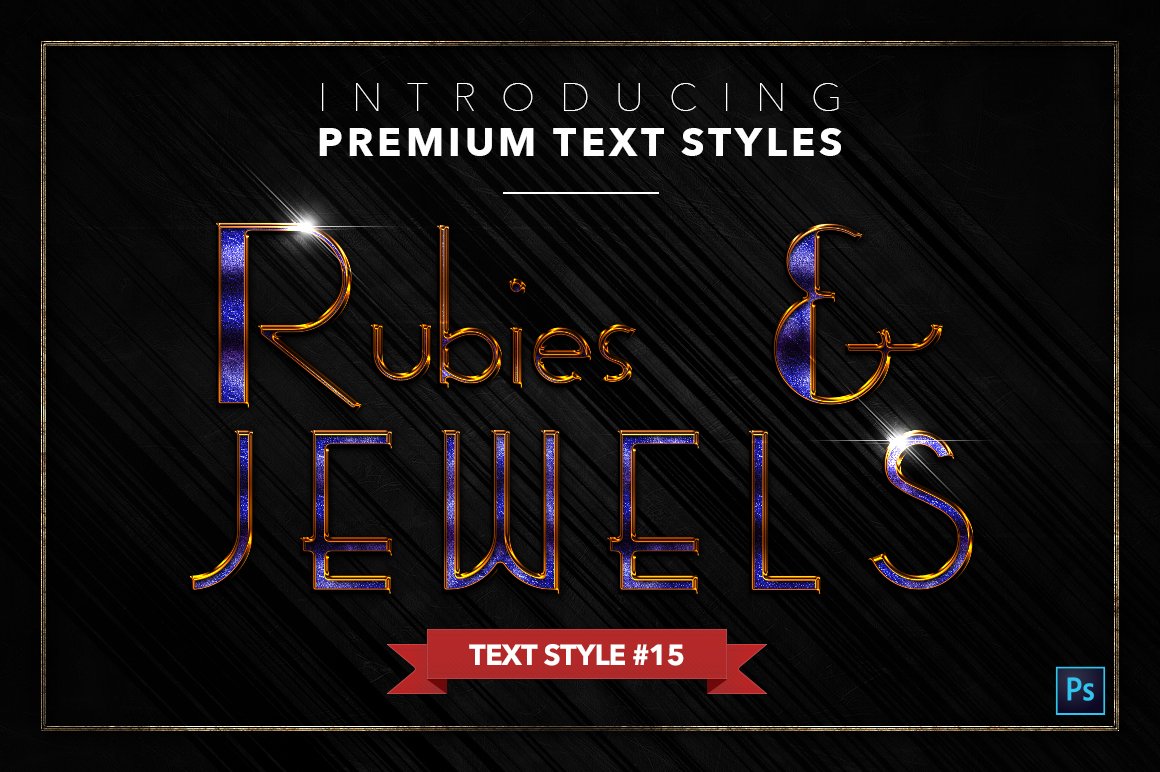 rubies and jewels text styles pack three example15 74