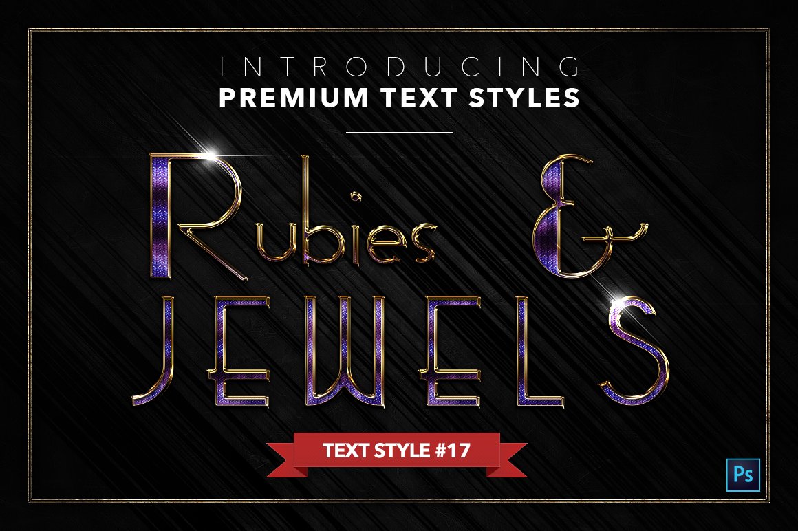 rubies and jewels text styles pack three example17 448