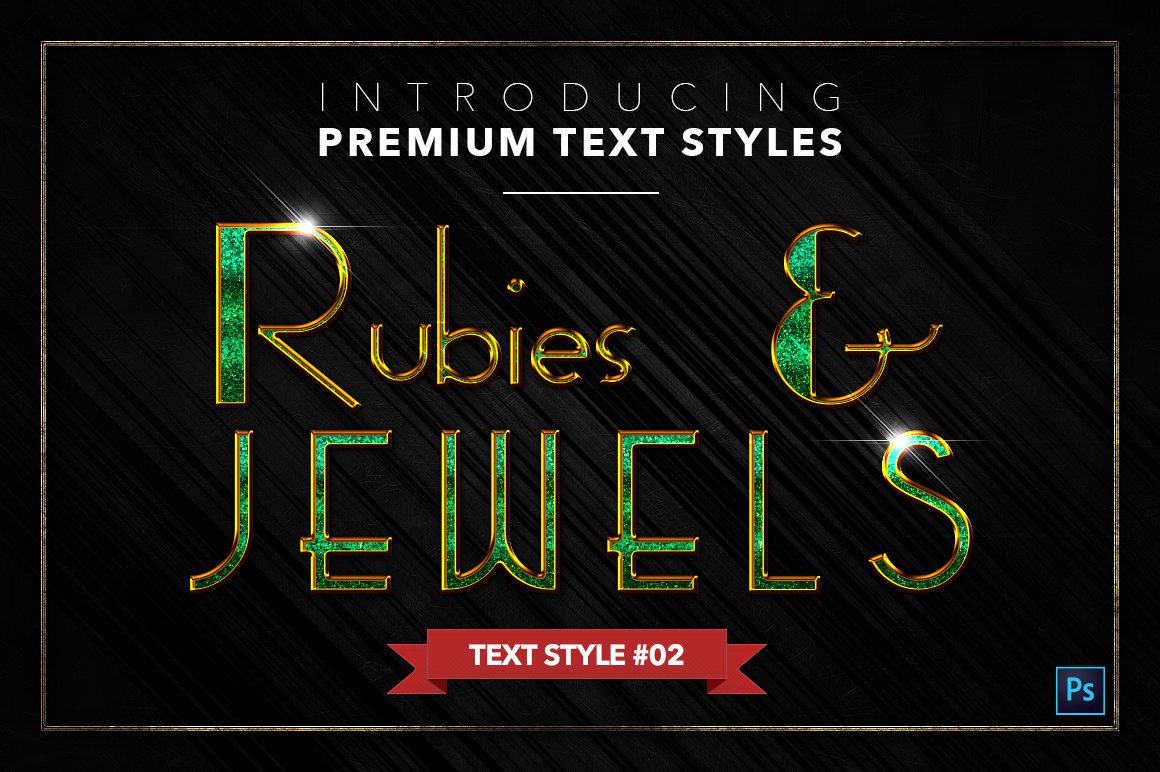 rubies and jewels text styles pack three example2 902