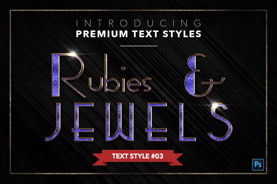 rubies and jewels text styles pack three example3 995