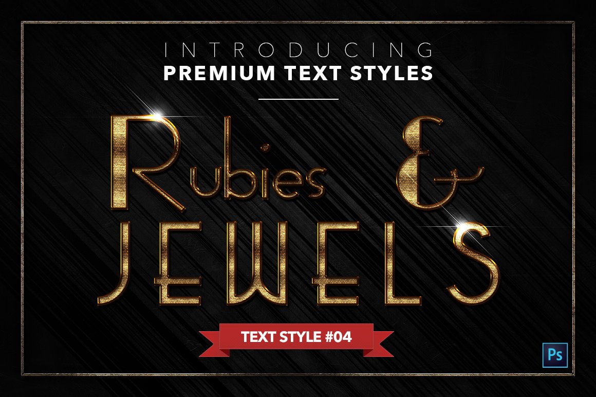 rubies and jewels text styles pack three example4 865
