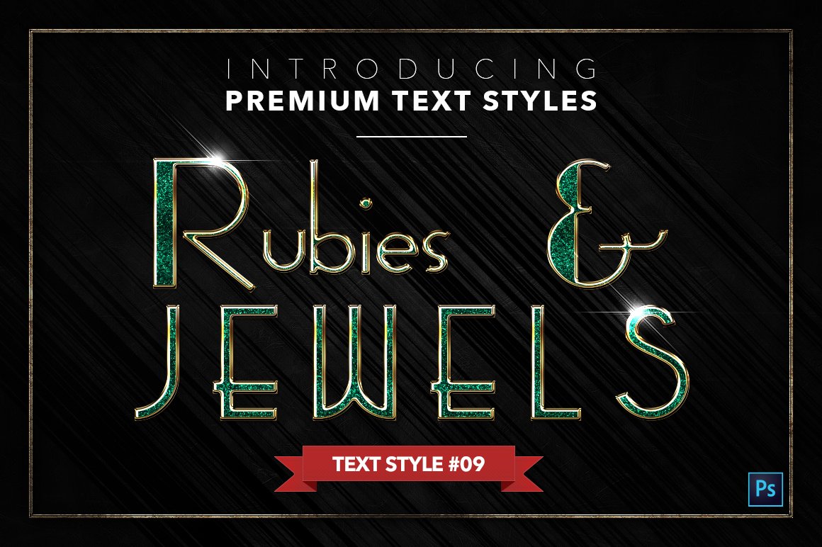 rubies and jewels text styles pack three example9 769