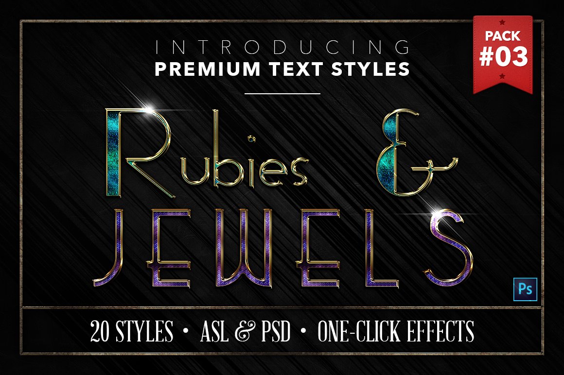 Rubies & Jewels #3 - 20 Text Stylescover image.