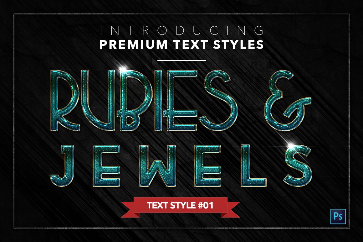 Rubies & Jewels #2 - 15 Text Stylespreview image.