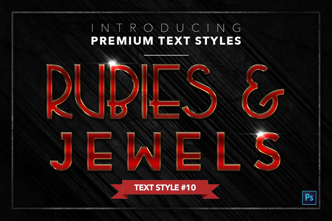rubies and jewels text styles pack two example10 280
