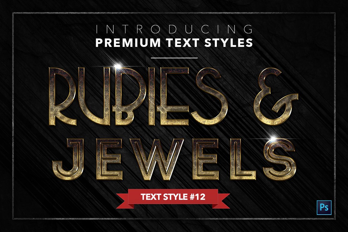 rubies and jewels text styles pack two example12 711