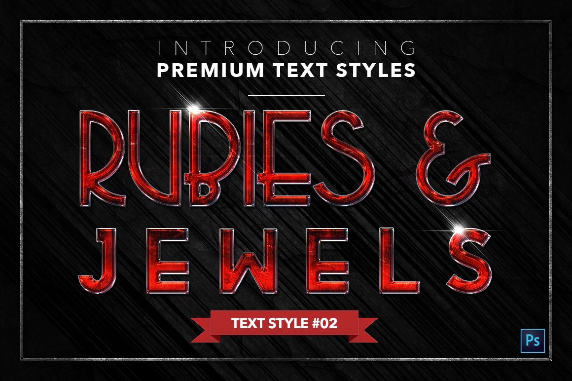 rubies and jewels text styles pack two example2 252