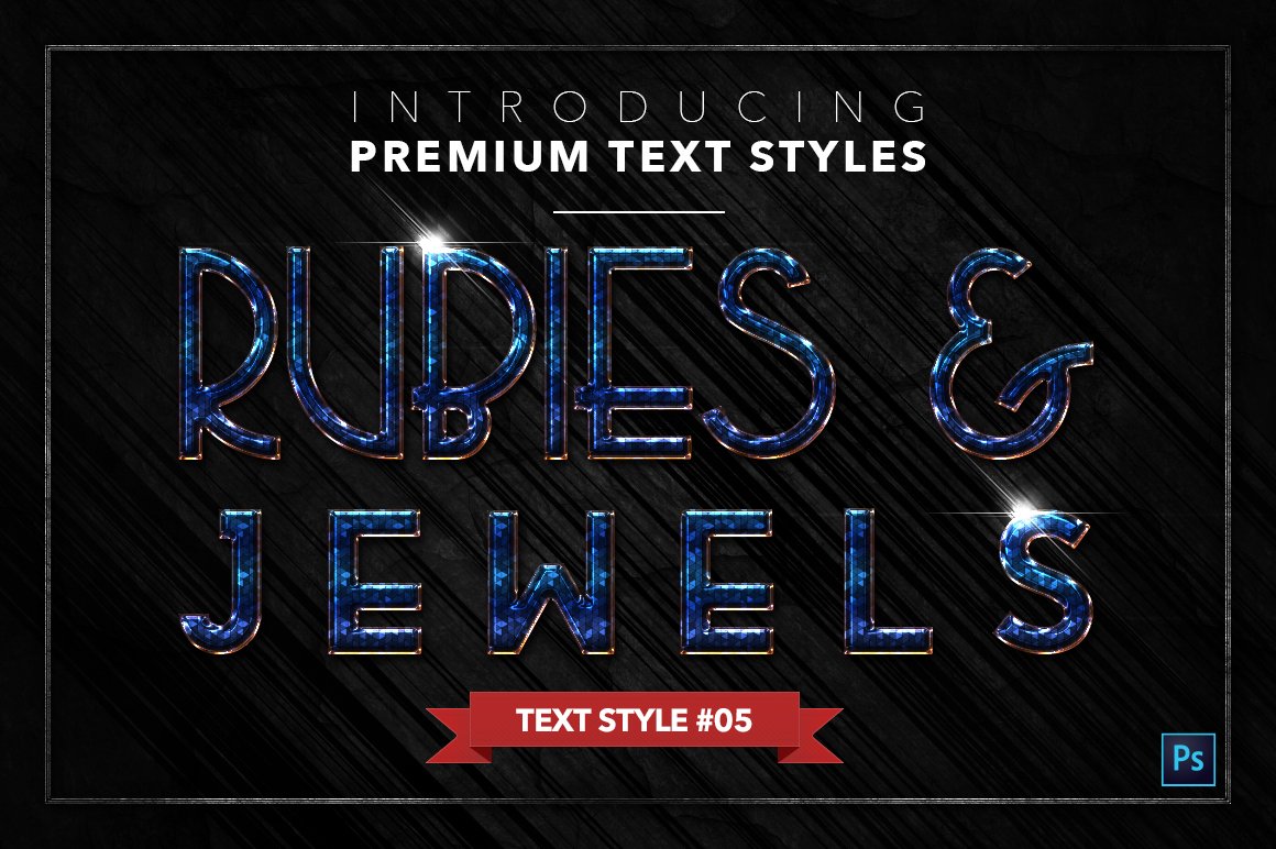 rubies and jewels text styles pack two example5 543
