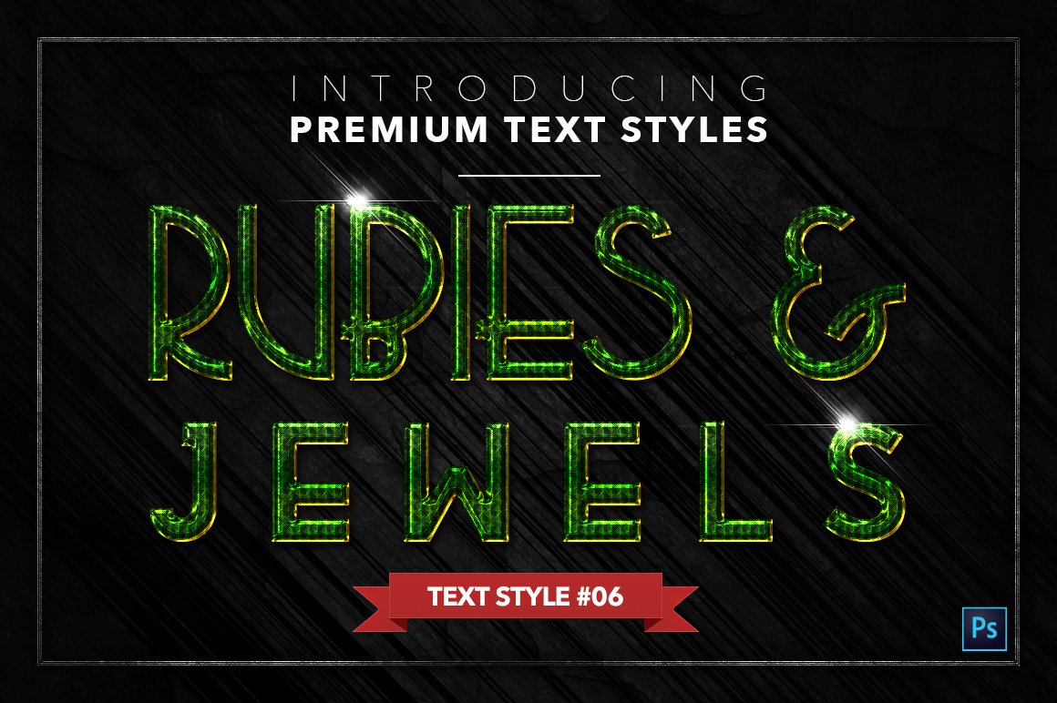 rubies and jewels text styles pack two example6 818