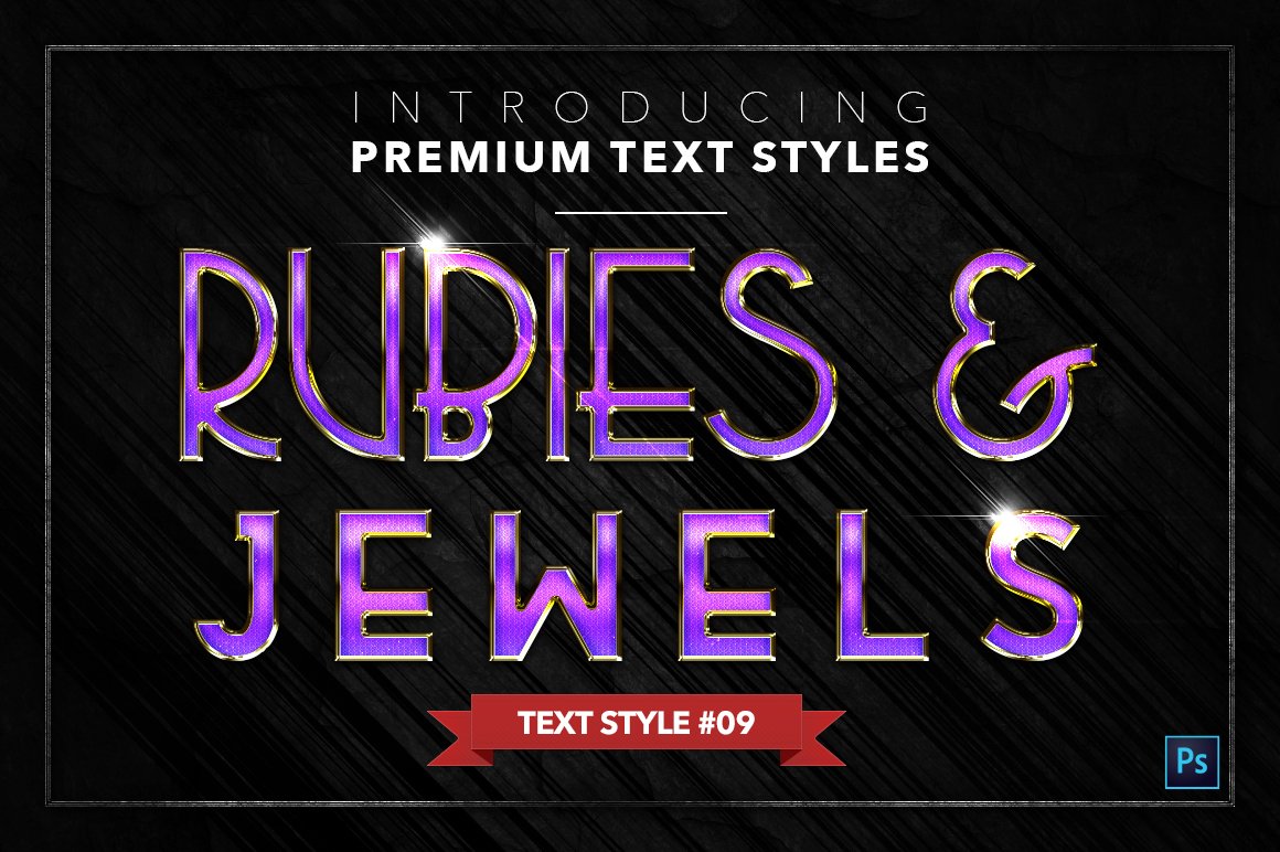 rubies and jewels text styles pack two example9 739