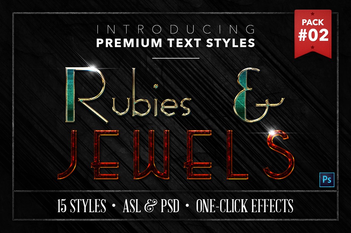 Rubies & Jewels #2 - 15 Text Stylescover image.