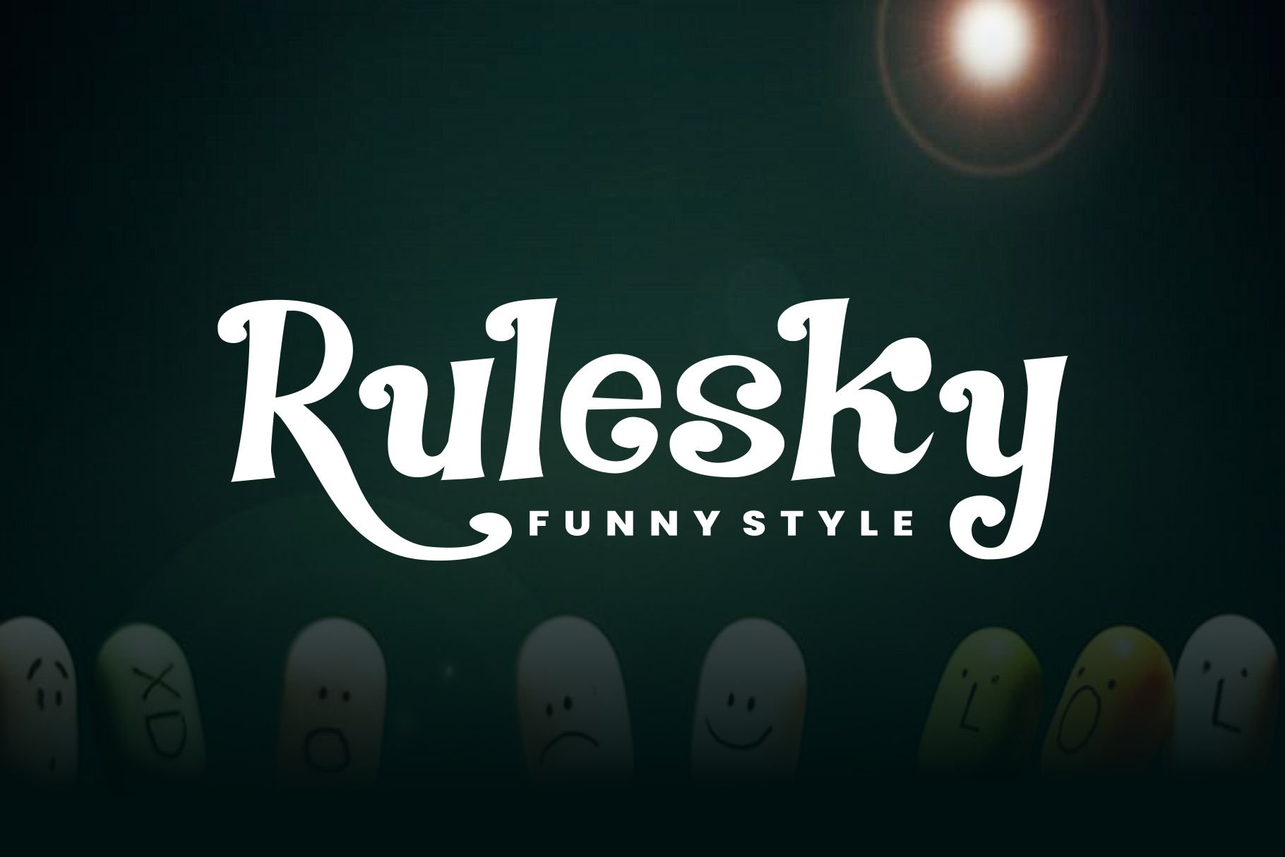 Rulesky - Display Font preview image.