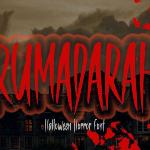 RUMADARAH - Halloween Horror Font cover image.