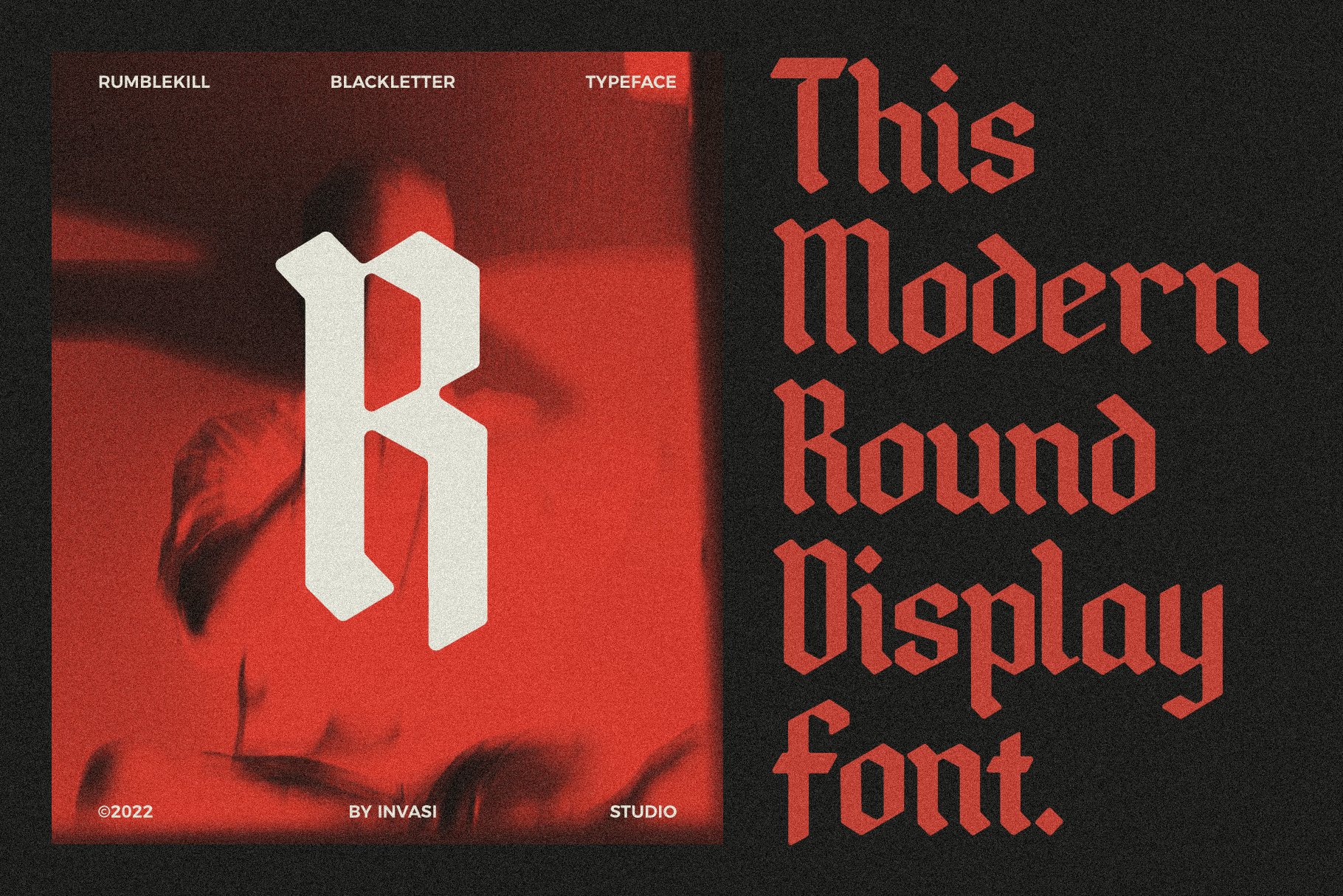 Rumblekill - Rounded Blackletter preview image.