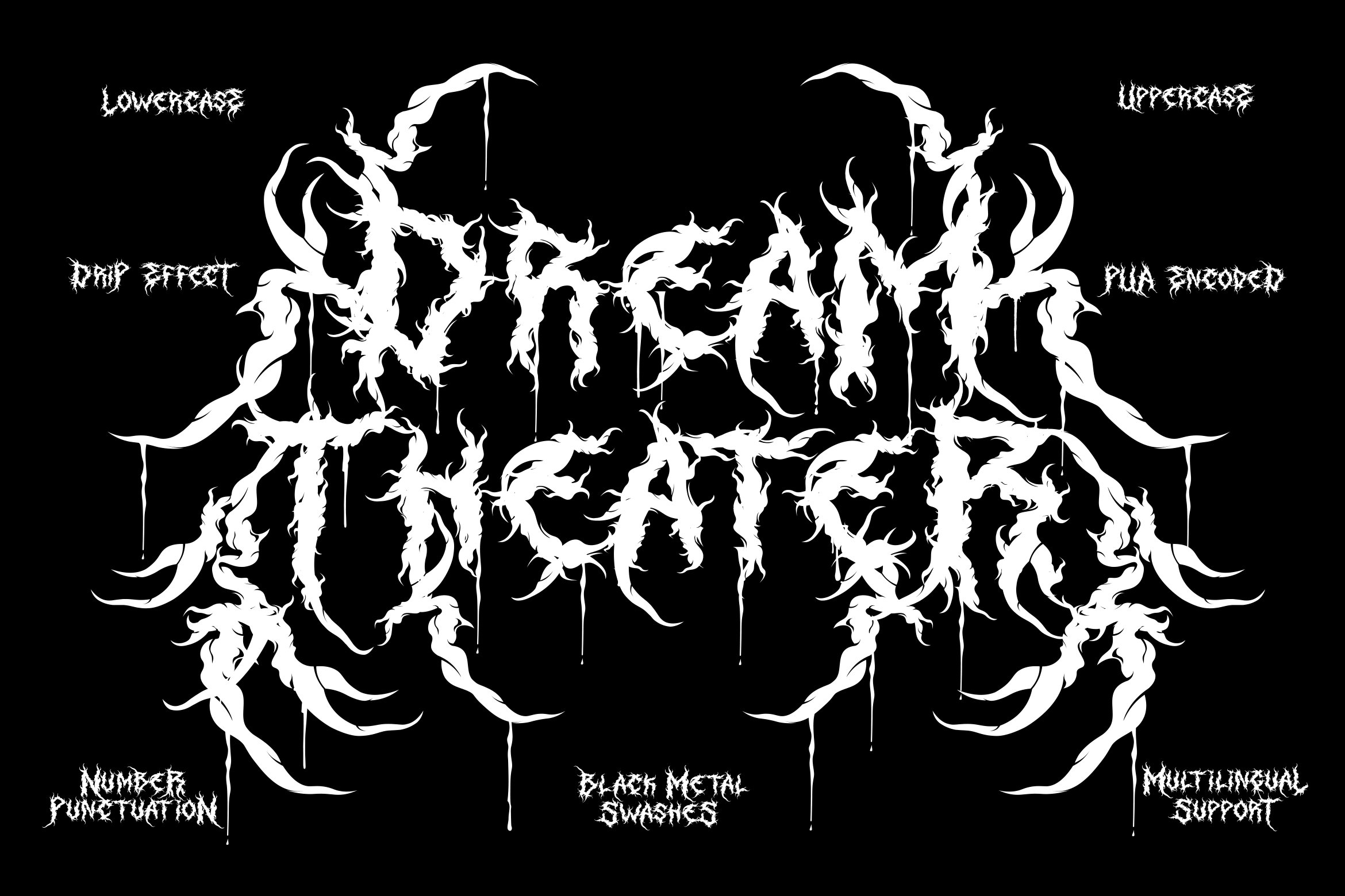 Rusted Sabbath | Black Metal Font preview image.