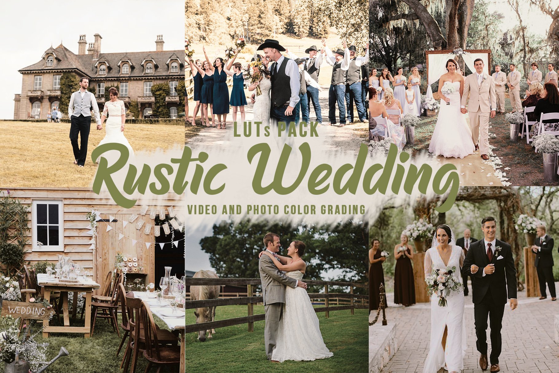 Rustic Wedding | 11 LUTs Bundlecover image.