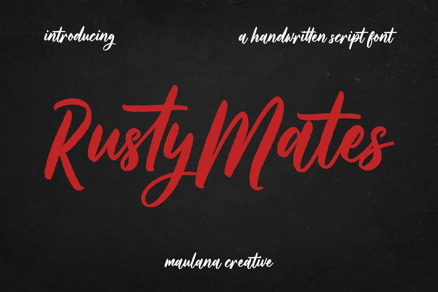 Rusty Mates Brush Script Font cover image.