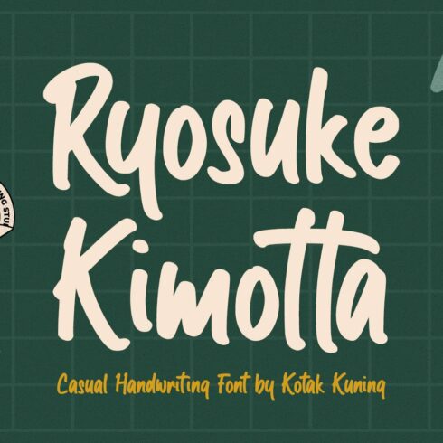 Ryosuke Kimotta Casual Display Font cover image.