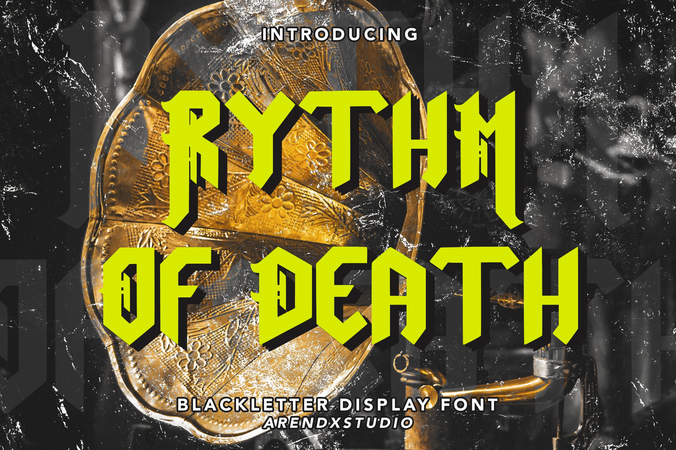 Rythm Of Death - Blackletter Font cover image.