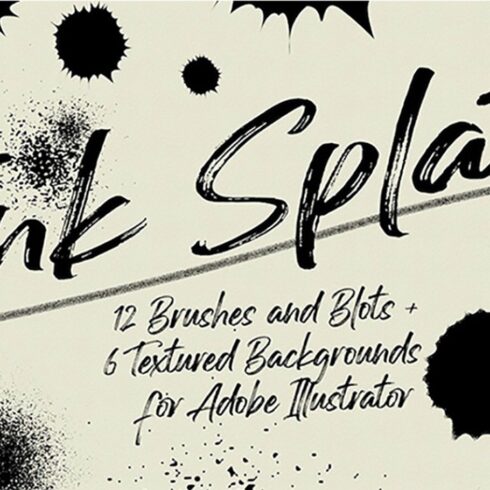 Ink Splat Brush Pack for Illustratorcover image.