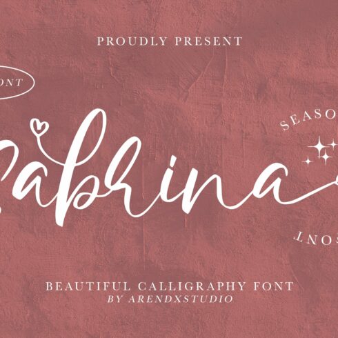 Sabrina - Beautiful Calligraphy Font cover image.
