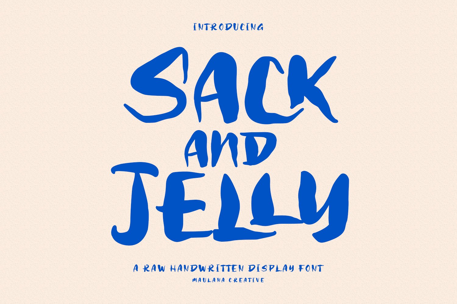 Sack And Jelly Handwritten Font cover image.