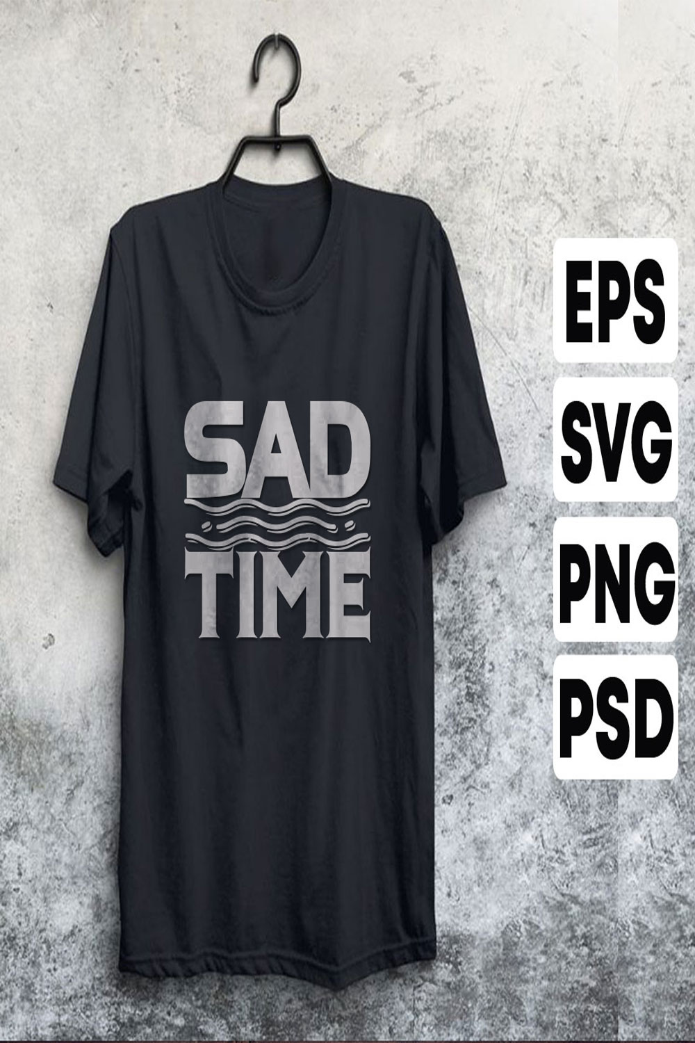 Sad Time pinterest preview image.