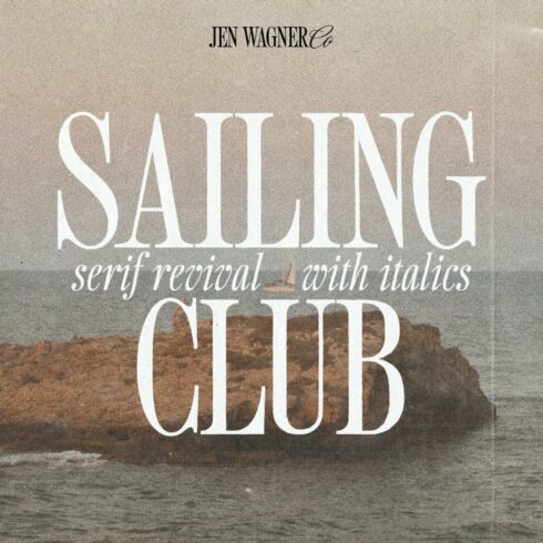 Sailing Club | Nostalgic Serif cover image.