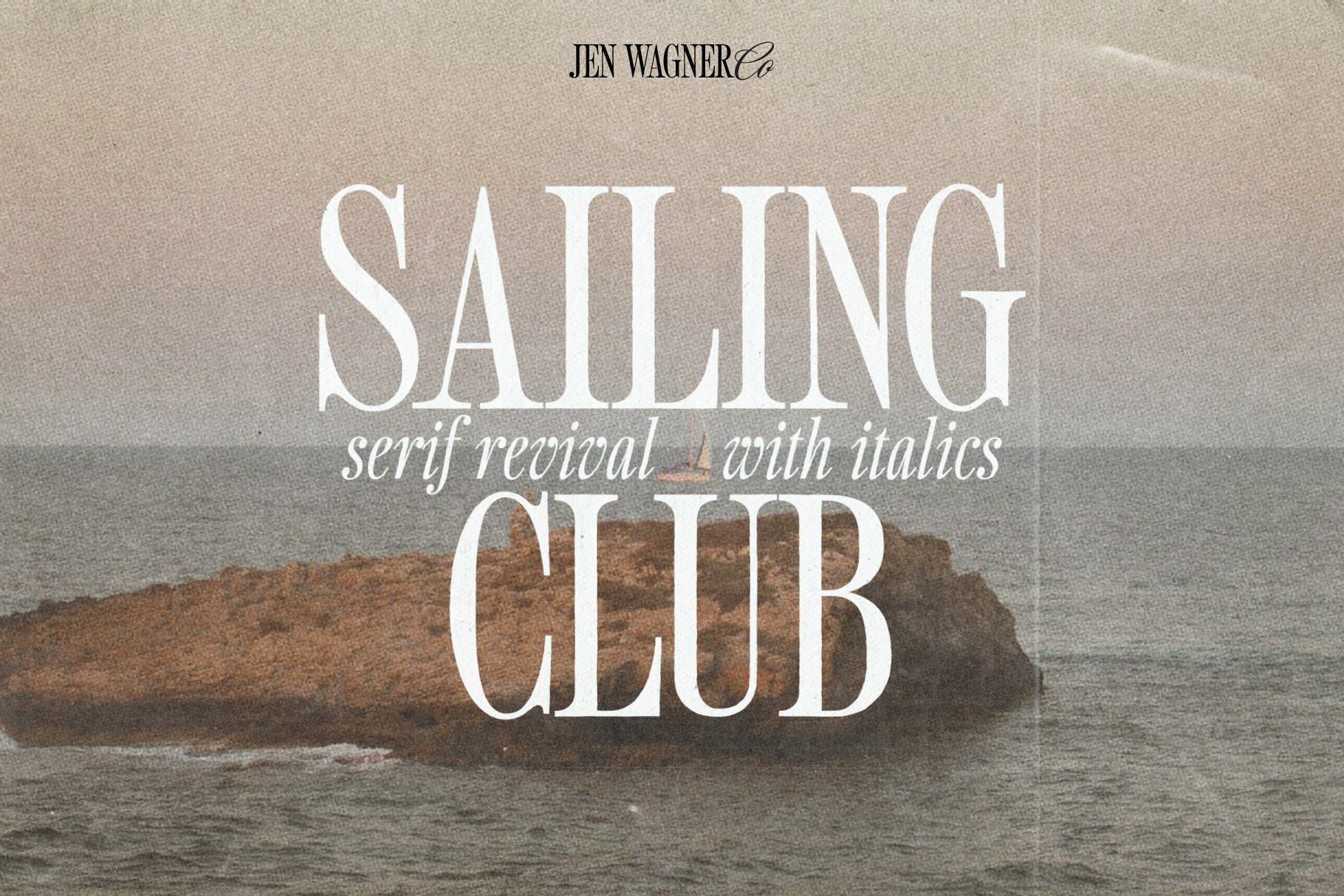 Sailing Club | Nostalgic Serif cover image.