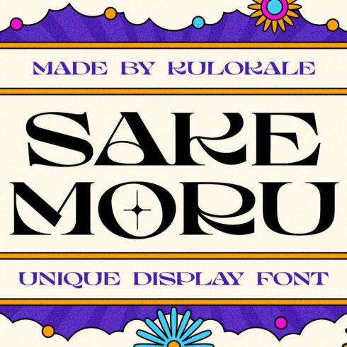 Sake Moru Display Font cover image.