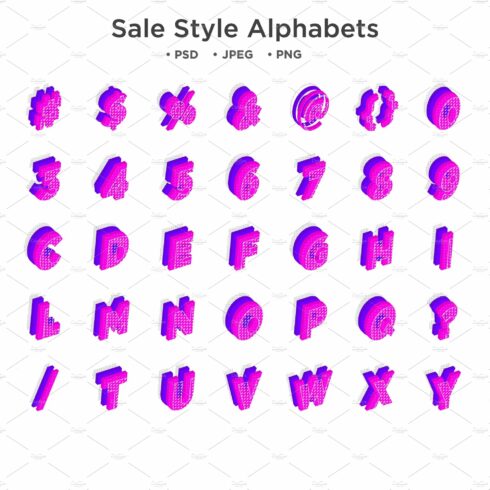 Sale Style Alphabet Abc Typographycover image.