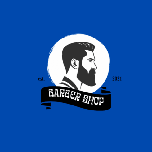Barber shop logos and business cards cover image.