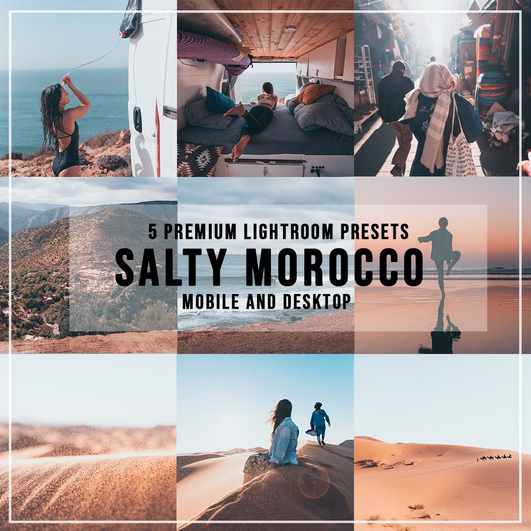 5 Salty Morocco Lightroom Presetscover image.